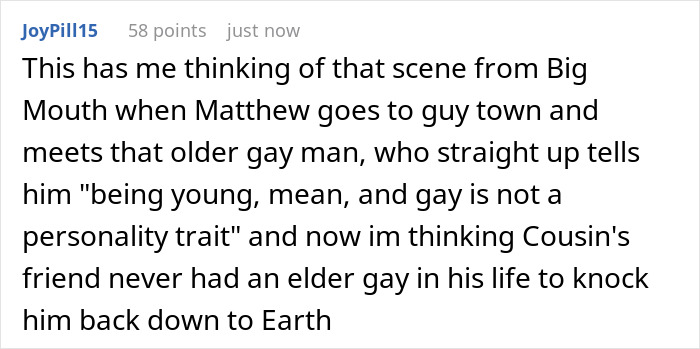 32YO Thinks That Being Gay Is His License To Be Rude To Bro's In-Laws, Gets Snubbed By 17YO Cousin 32YO Thinks That Being Gay Is His License To Be Rude To Bro's In-Laws, Gets Snubbed By 17YO Cousin