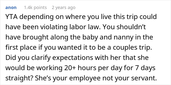 Man Thinks He’s In The Right Just Because He Pays His Nanny More, Internet Gives Him A Reality Check Man Thinks He’s In The Right Just Because He Pays His Nanny More, Internet Gives Him A Reality Check