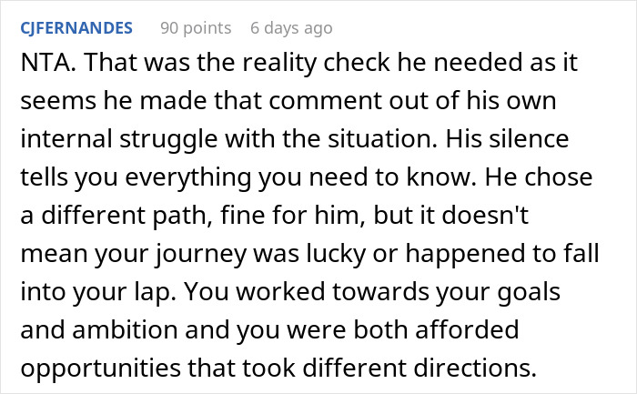 Woman Gives Brother A Harsh Reality Check After His Insane Take On Her Life