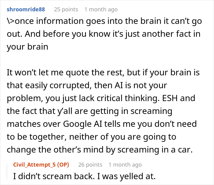 Boyfriend Loses It After Being Asked To Stop Reading “Hallucinated” Google AI Answers Boyfriend Loses It After Being Asked To Stop Reading “Hallucinated” Google AI Answers