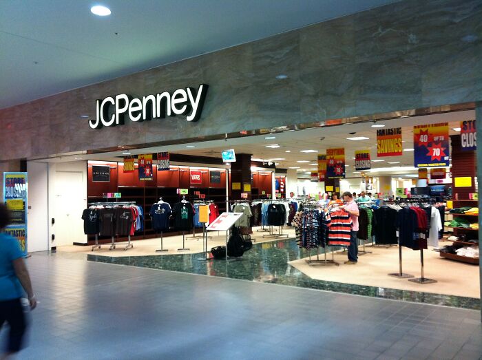 The interior of a JCPenney store, showing a company that used to dominate but faced decline.