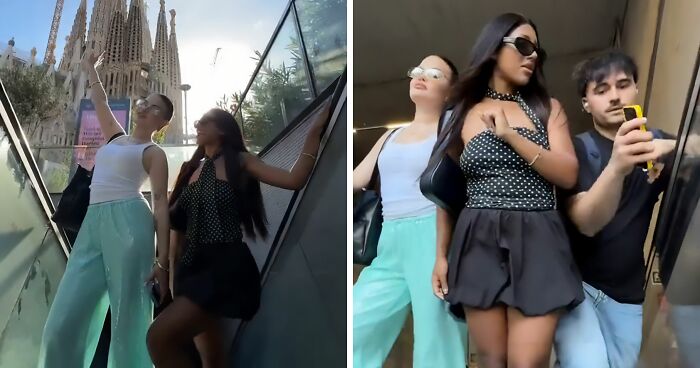 Man Becomes Internet’s Latest Hero After Pushing Past Women Filming Video On Busy Metro Station Escalator