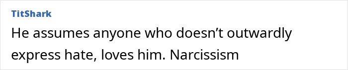 Online comment about Trump's narcissism. Trump's comments about his assistant raise eyebrows and spark scrutiny.