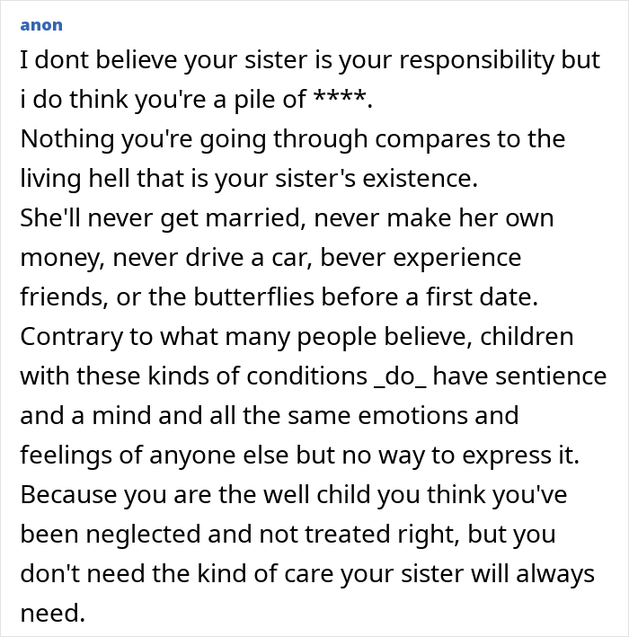 Guy Rejects “Forever Caretaker” Role For Special Needs Sister, Comes Home To A Heartbreaking Scene Guy Rejects “Forever Caretaker” Role For Special Needs Sister, Comes Home To A Heartbreaking Scene