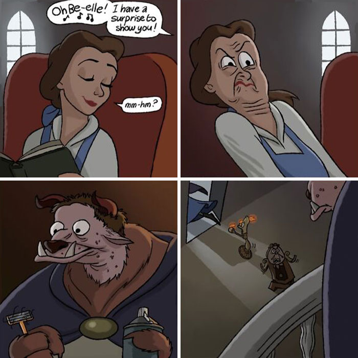 68 Clever Comics Where Fantasy Creatures And Familiar Characters Get A Weird Twist