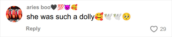 Social media comment admiring Dolly Parton, famous for her iconic wigs and real hair.