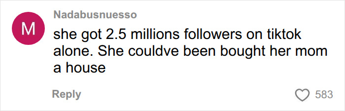 A comment about a dating show encounter: She got 2.5 million followers on TikTok alone. A comment about a dating show encounter: She got 2.5 million followers on TikTok alone.