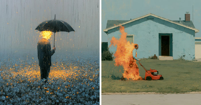 20 New Surreal Works By Luca Ponsato That Explore The Hidden Landscape Of Human Emotions