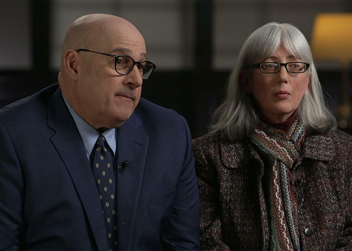 An old couple looking serious, representing the massive karma campaign against them by eBay.