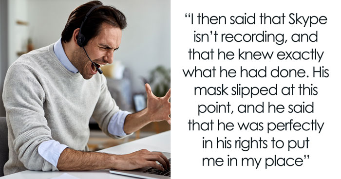 Bully Thinks He Got Away With Framing His Colleague Until He Hears About Recording Software