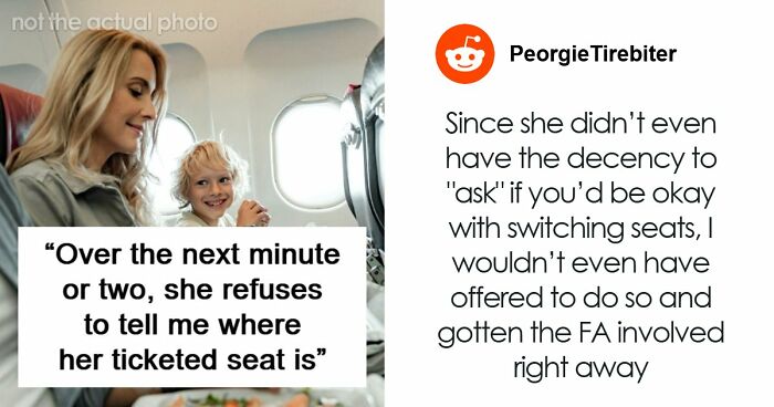 Mom Tries To Ignore Another Passenger After Stealing Her Seat On A Plane, Then Gets Instant Karma