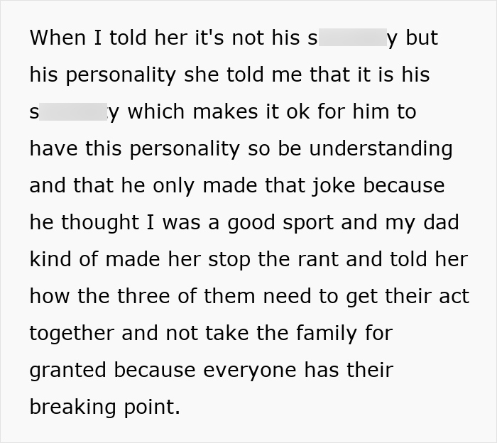32YO Thinks That Being Gay Is His License To Be Rude To Bro's In-Laws, Gets Snubbed By 17YO Cousin 32YO Thinks That Being Gay Is His License To Be Rude To Bro's In-Laws, Gets Snubbed By 17YO Cousin