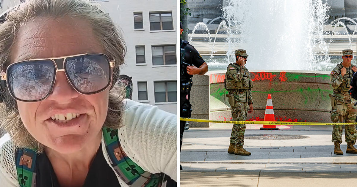 “Make Me Look Fancy”: Woman Sparks Fury After Vandalizing WWII Memorial Live, But Karma Gets Her In The End