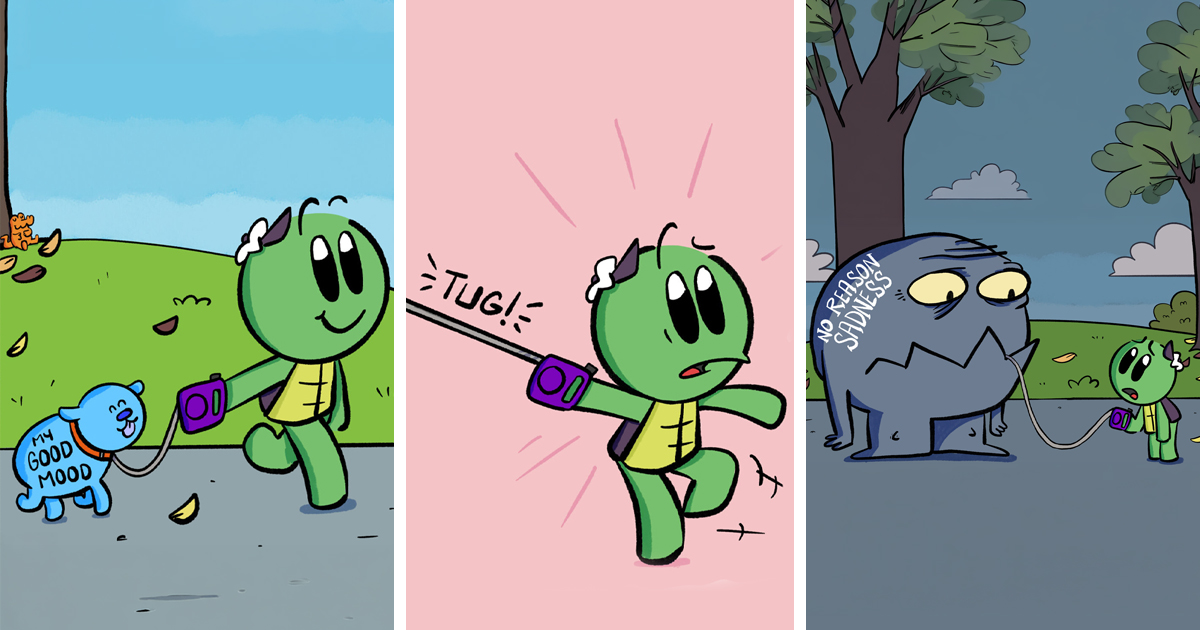 32 New Funny Comics About Life That Occasionally Take A Darkly Humorous Turn By This Artist