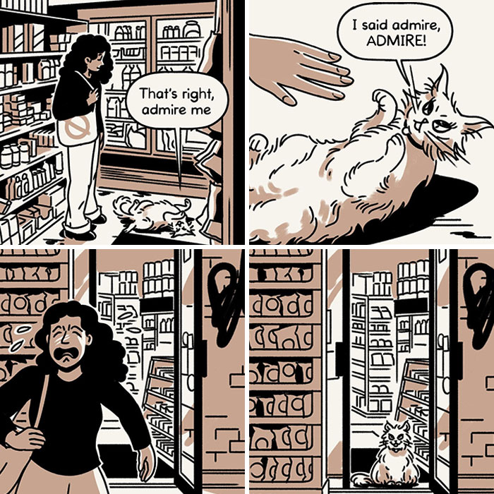 60 Comics By Maritsa Patrinos Showing What Would Happen If Cats Had Careers Of Their Own
