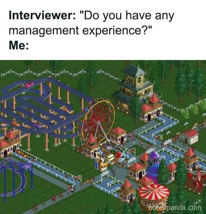 An overhead view of a lively theme park from RollerCoaster Tycoon, a nostalgic 90s and 00s game.
