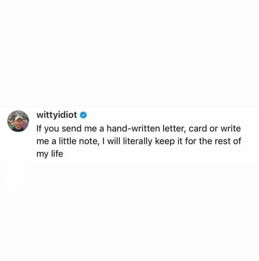 A hilariously unfiltered take by a comedian on cherishing handwritten letters and notes for life.