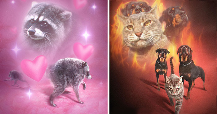 These Artists’ 49 Pet Portraits Capture Each Animal’s Personality In Peak ’80s Style