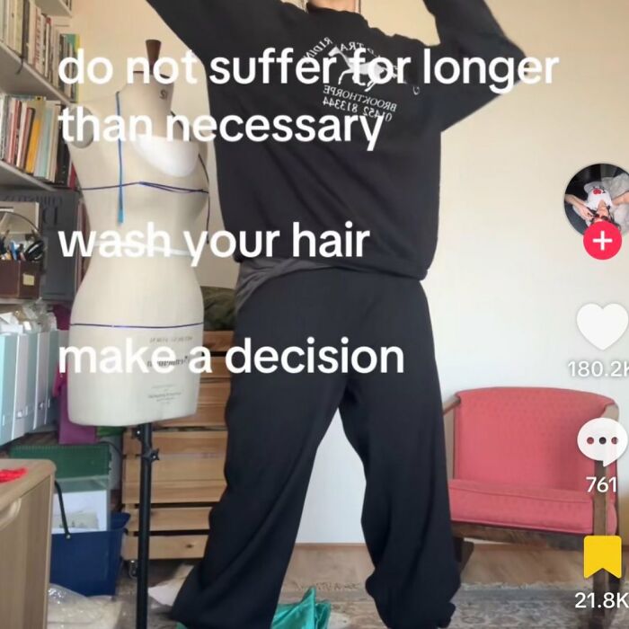 A person standing with text overlay offering comfort, part of a collection of serotonin memes.