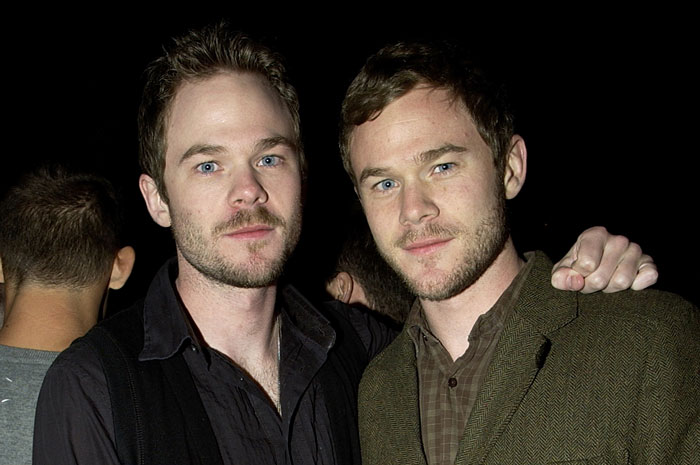 X-Men actor Shawn Ashmore and his twin brother Aaron Ashmore, both with beards and blue eyes, posing for a photo. X-Men actor Shawn Ashmore and his twin brother Aaron Ashmore, both with beards and blue eyes, posing for a photo.