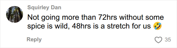 A social media comment by Squirley Dan discussing the 72-hour rule and keeping intimacy alive. A social media comment by Squirley Dan discussing the 72-hour rule and keeping intimacy alive.