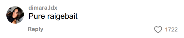 Screenshot of a comment from dimara.ldx on a Bonnie Blue event post, stating Pure ragebait. Screenshot of a comment from dimara.ldx on a Bonnie Blue event post, stating Pure ragebait.