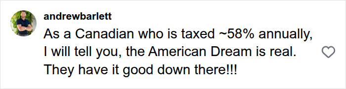 A comment on the video comparing working class man and PhD woman, discussing the American Dream from a Canadian perspective.