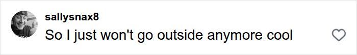 A social media comment from 'sallysnax8' says: So I just won't go outside anymore cool, about the massive python.