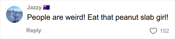 A comment supporting a passenger's birthright to eat peanuts on a plane, sparking debate about airplane food. A comment supporting a passenger's birthright to eat peanuts on a plane, sparking debate about airplane food.