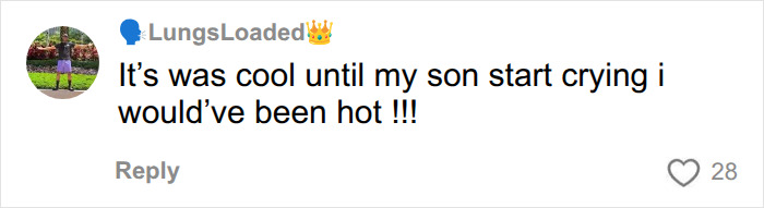 A comment on the White Karen confronting a Black dad at the pool, expressing anger about a child crying. A comment on the White Karen confronting a Black dad at the pool, expressing anger about a child crying.