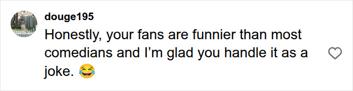 A comment praising the fans reactions and the news anchor's humorous handling of hateful comments. A comment praising the fans reactions and the news anchor's humorous handling of hateful comments.