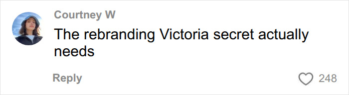 A comment about Victoria's Secret in relation to Sara Sampaio's demonstration of Instagram bodies. A comment about Victoria's Secret in relation to Sara Sampaio's demonstration of Instagram bodies.