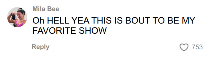 Mila Bee enthusiastically comments, anticipating her favorite show featuring a terminally ill woman turning tables on her husband. Mila Bee enthusiastically comments, anticipating her favorite show featuring a terminally ill woman turning tables on her husband.