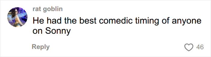 Fans react to Disney heartthrob; a comment about the heartthrob's comedic timing on Sonny.