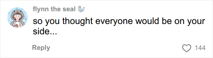 Influencer gets savagely roasted by flynn the seal comment: so you thought everyone would be on your side... Influencer gets savagely roasted by flynn the seal comment: so you thought everyone would be on your side...