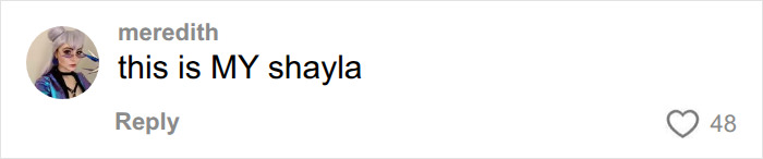 Fans react to Disney heartthrob; a comment referring to the character Shayla.