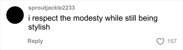 A comment on a teacher's dress code post: 'i respect the modesty while still being stylish.' A comment on a teacher's dress code post: 'i respect the modesty while still being stylish.'