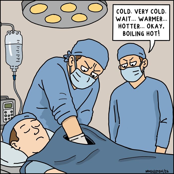 These 30 Single-Panel Cartoons Find The Humor In People Acting Way Too Calm During Absolute Chaos