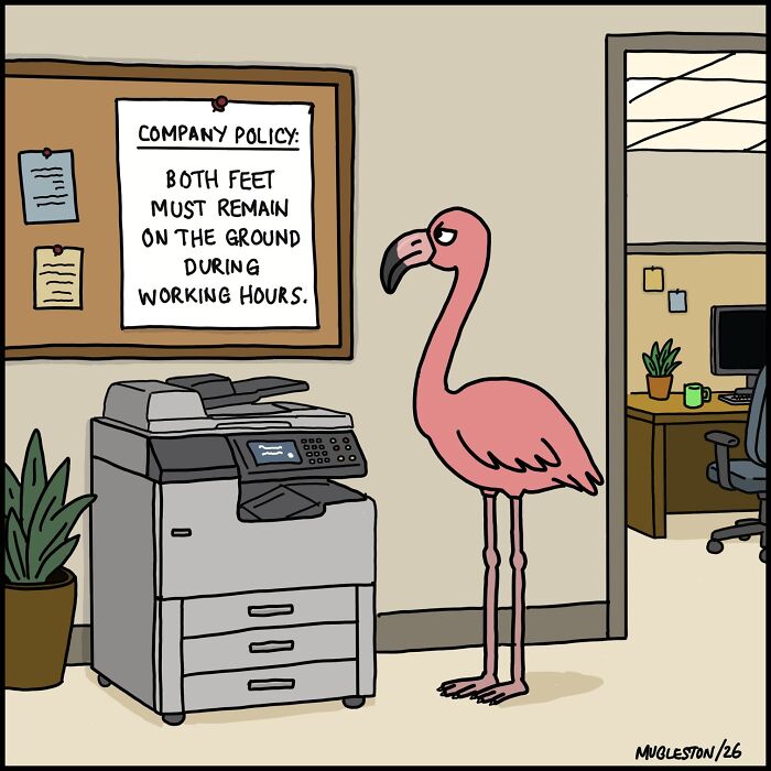 These 30 Single-Panel Cartoons Find The Humor In People Acting Way Too Calm During Absolute Chaos