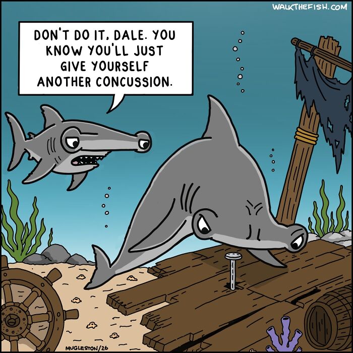 These 30 Single-Panel Cartoons Find The Humor In People Acting Way Too Calm During Absolute Chaos
