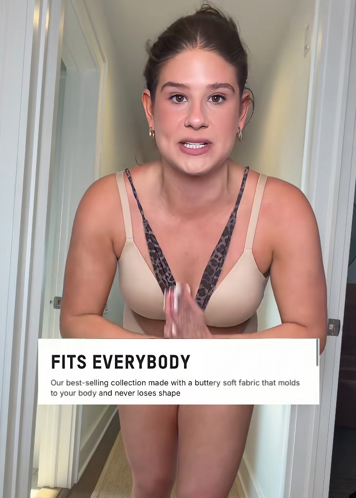 Influencer Challenges "Fits Everybody" Claim From Kim Kardashian's Skims With Hysterical Thong Try-On Influencer Challenges "Fits Everybody" Claim From Kim Kardashian's Skims With Hysterical Thong Try-On