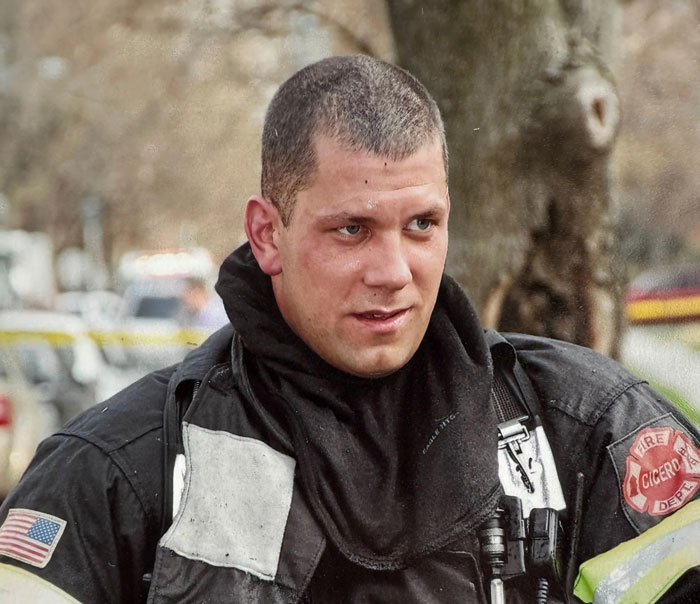 A marine vet, in his uniform, before suffering brain damage after eating raw oysters. A marine vet, in his uniform, before suffering brain damage after eating raw oysters.