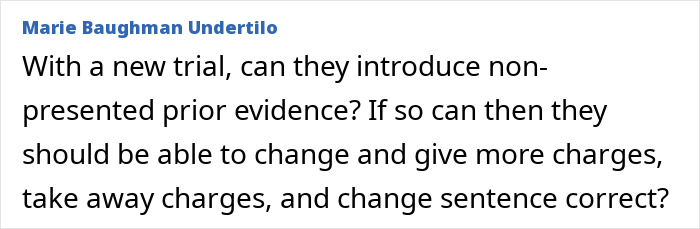 A comment on the Karmelo Anthony case, questioning if new evidence can be introduced in a new trial. A comment on the Karmelo Anthony case, questioning if new evidence can be introduced in a new trial.