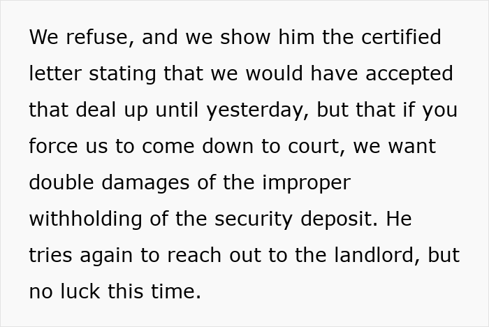 Text snippet about tenants fighting for their rights, demanding double damages from landlord refusing to fix heating. Text snippet about tenants fighting for their rights, demanding double damages from landlord refusing to fix heating.
