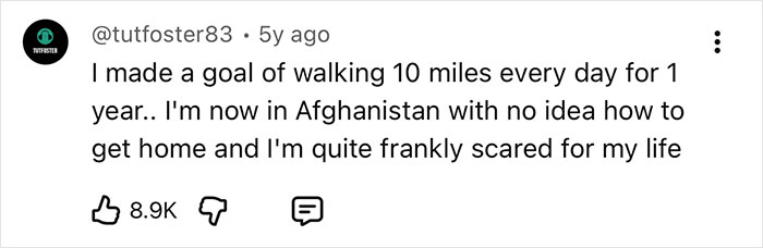 A user comment about walking 10 miles daily for a year, a mental shift bigger than physical pushups. A user comment about walking 10 miles daily for a year, a mental shift bigger than physical pushups.