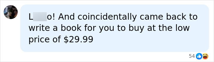 A comment about a man's heart stopping during surgery and waking up with a description of the afterlife, humorously suggesting a book deal. A comment about a man's heart stopping during surgery and waking up with a description of the afterlife, humorously suggesting a book deal.
