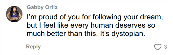 A comment on the harsh reality of living in a 90-square-foot NYC apartment, calling it dystopian. A comment on the harsh reality of living in a 90-square-foot NYC apartment, calling it dystopian.