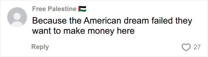 A comment on revelations about Meghan Markle and Prince Harry saying they want to make money because the American dream failed.