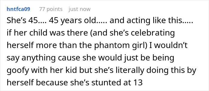 A comment noting Meghan Markle's age and describing her birthday post as stunted behavior. A comment noting Meghan Markle's age and describing her birthday post as stunted behavior.