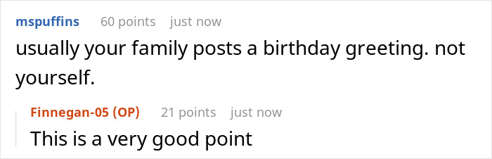 Screenshot of social media comments discussing Meghan Markle's birthday post, questioning the self-post. Screenshot of social media comments discussing Meghan Markle's birthday post, questioning the self-post.